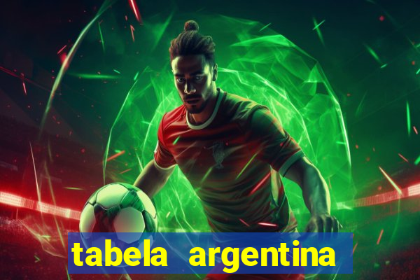 tabela argentina torneo betano